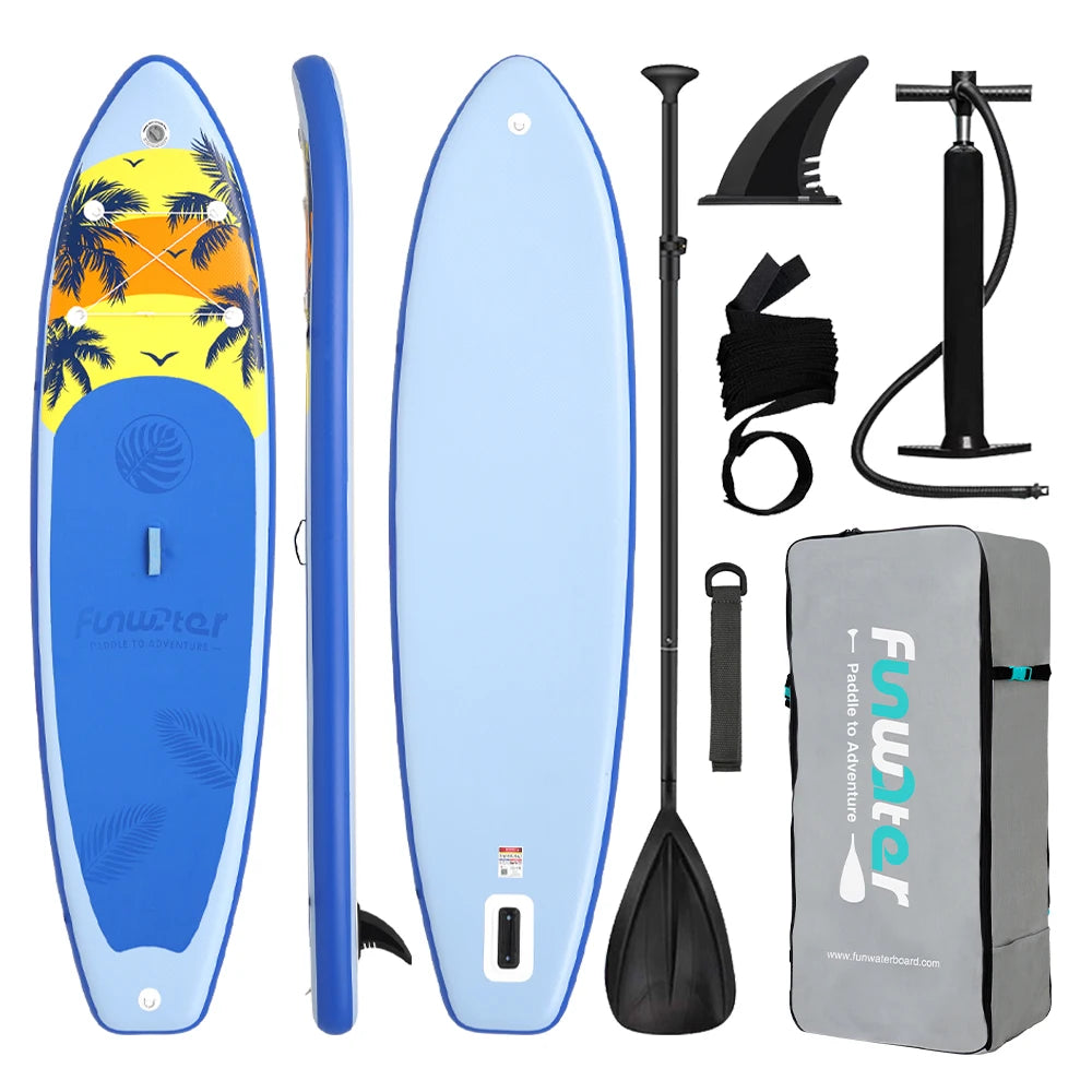 Funwater 11' Uppblåsbar Stand Up Paddleboard 335cm - Orange Sport Design SUPFW55B Tyskland (2–5 dagar)