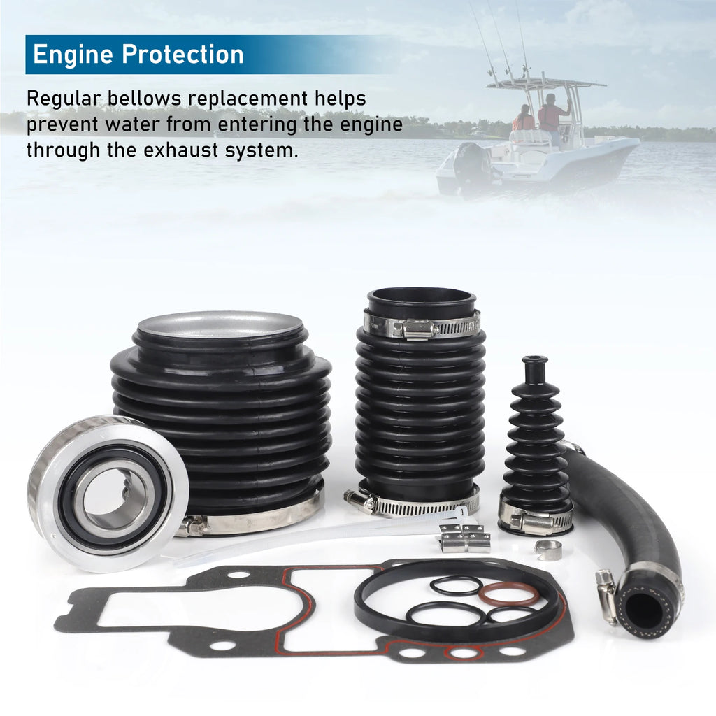 Bellows Reparationskit med Gimballager för Mercruiser Alpha One Gen II