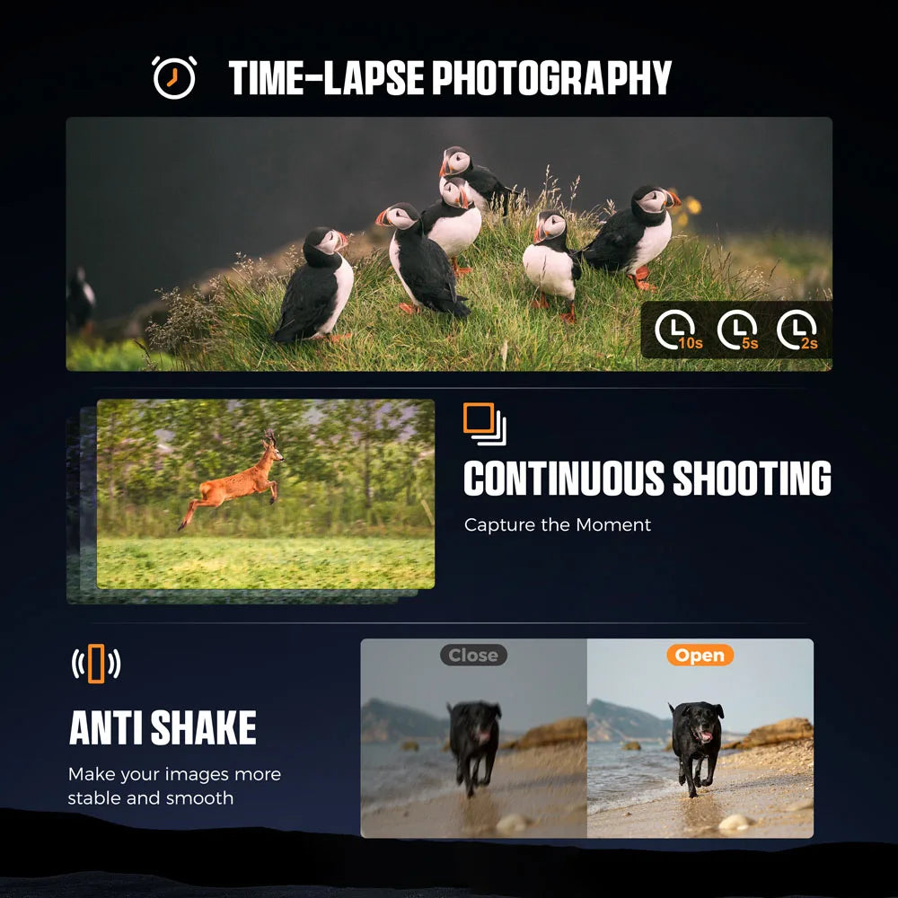 Nattsynskikare - 3.99" Skärm, 5000mAh, 5x Zoom