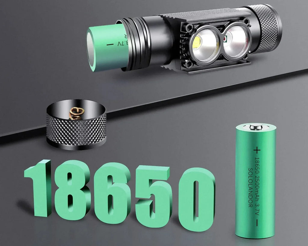 Professionell LED Pannlampa 600lm - Vit & Röd Belysning USB-C Laddbar.