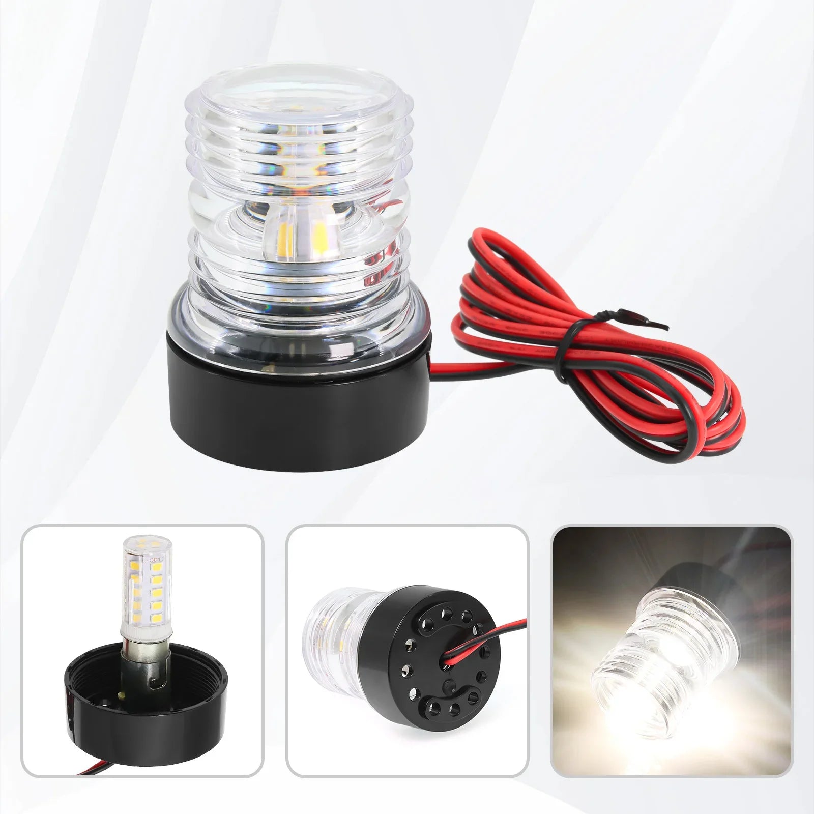 LED Ankarlykta 12V - 360° Navigationsljus för Båt och Yacht