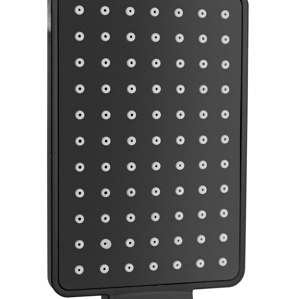 Svart Duschset med Handduschmunstycke - Komplett Väggmonterat Set