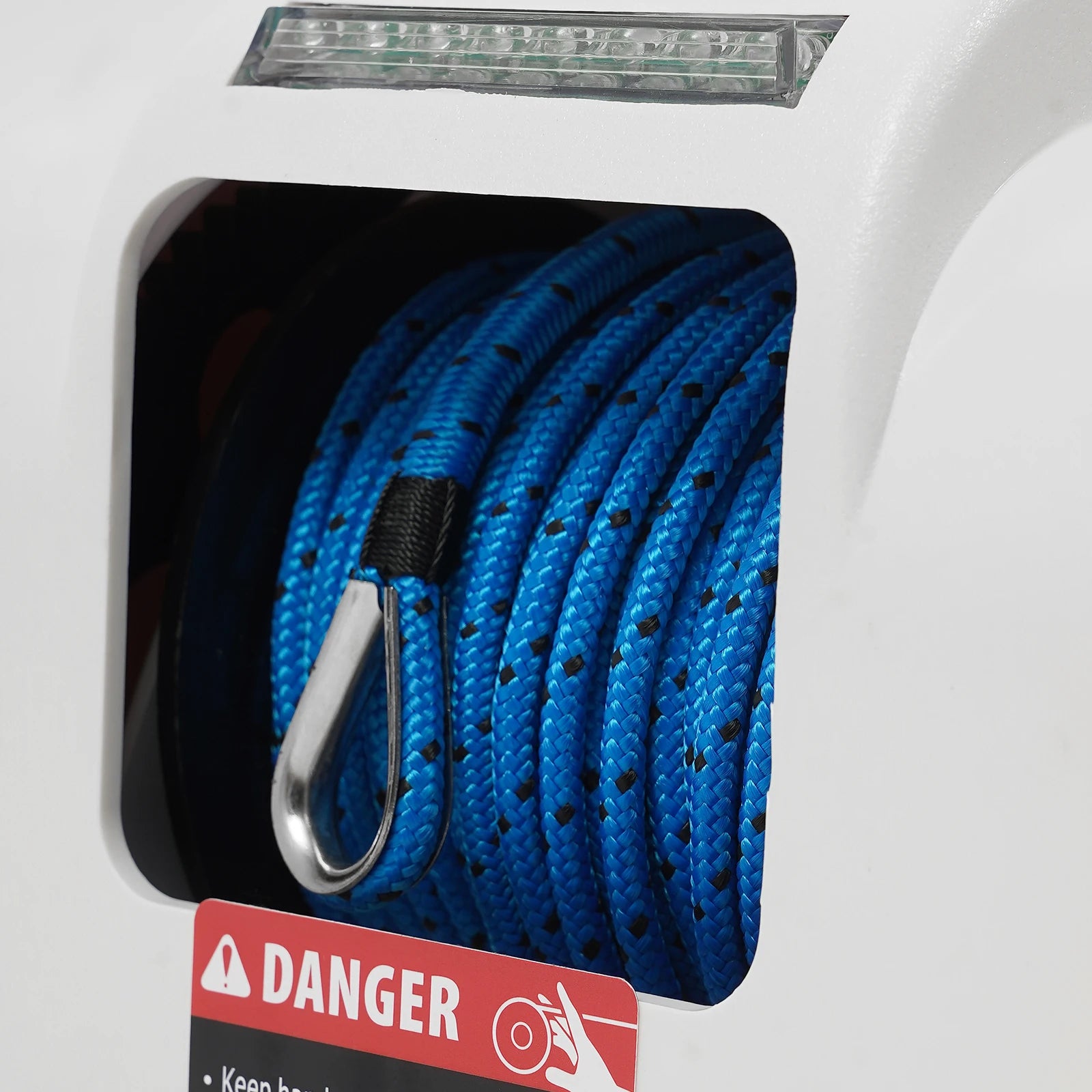 Electric Anchor Winch| 45lbs 12V Remote Control Saltwater Boat Anchor Winch W/ 100ft Rope| Marine Saltwater Boat Accessories