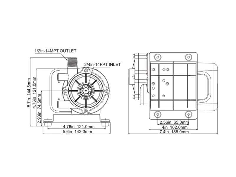 SEAFLO 230V Marin Luftkonditioneringspump