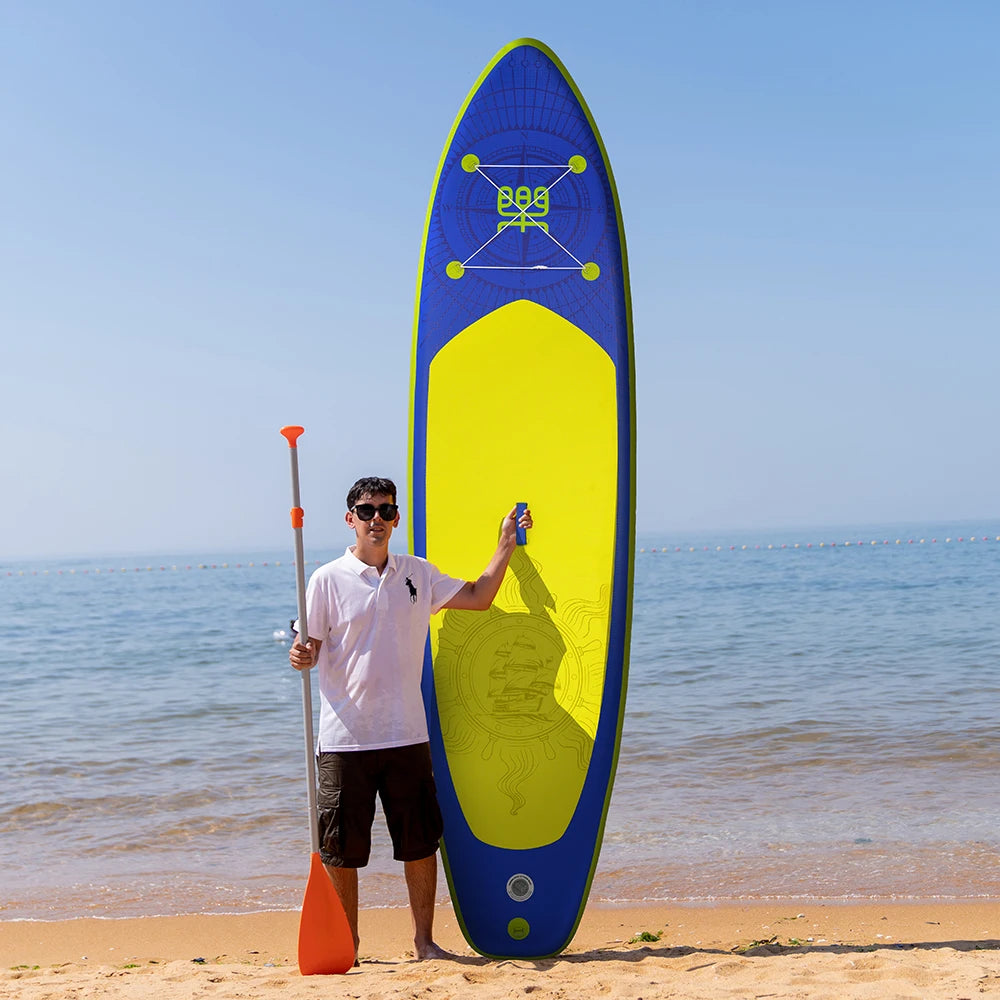 Tax Free EU Stock FunWater SUPFW28A Blue Yellow Paddle Board 3-7 Days Delivery ISUP Nautical Complete Kit Adult