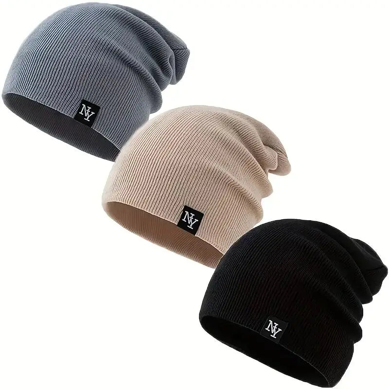 Stickad Mössa - Varm Vintermössa för Dam & Herr | Akryl Beanie