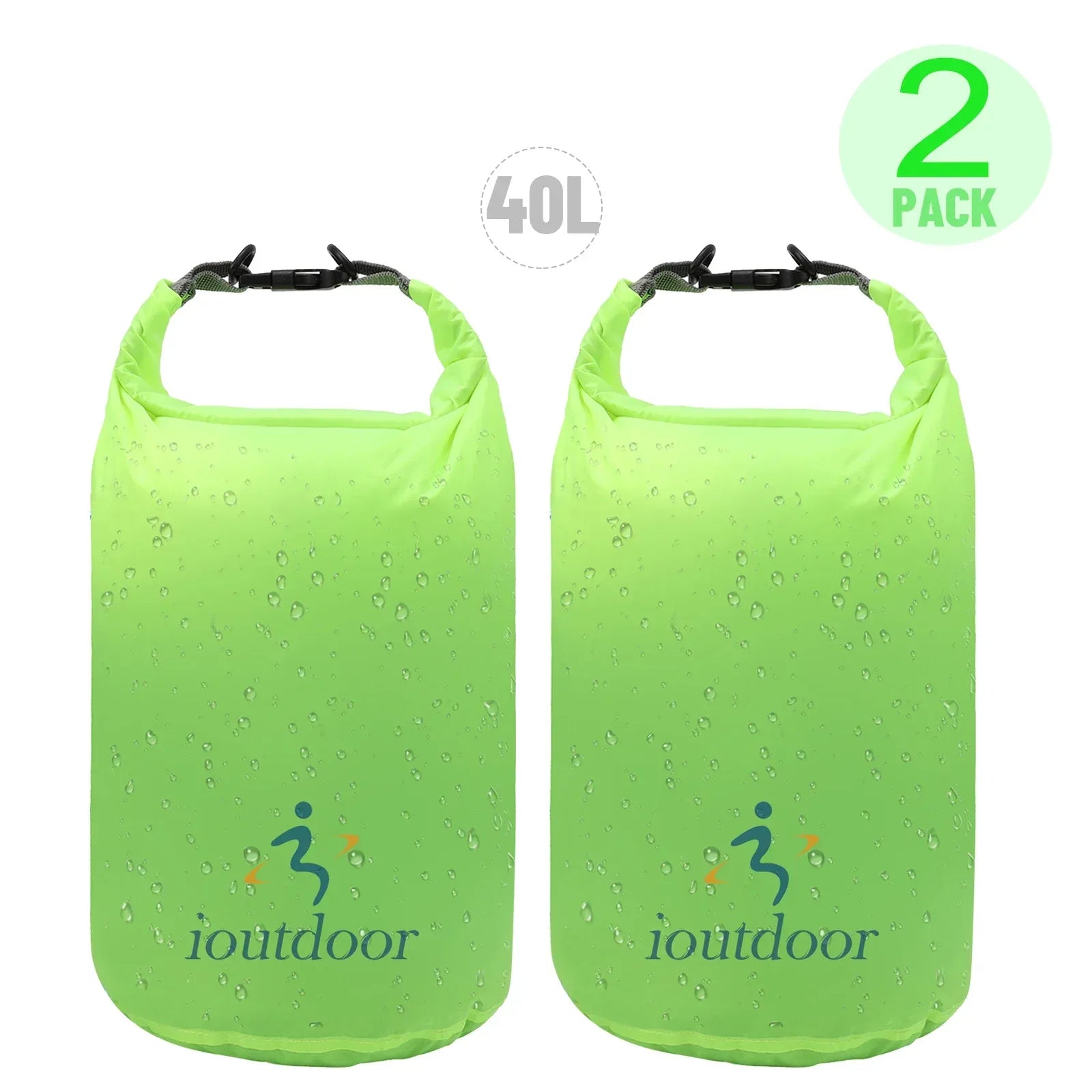 Vattentät Kajakväska 2L/5L/10L 2X40LGrön M