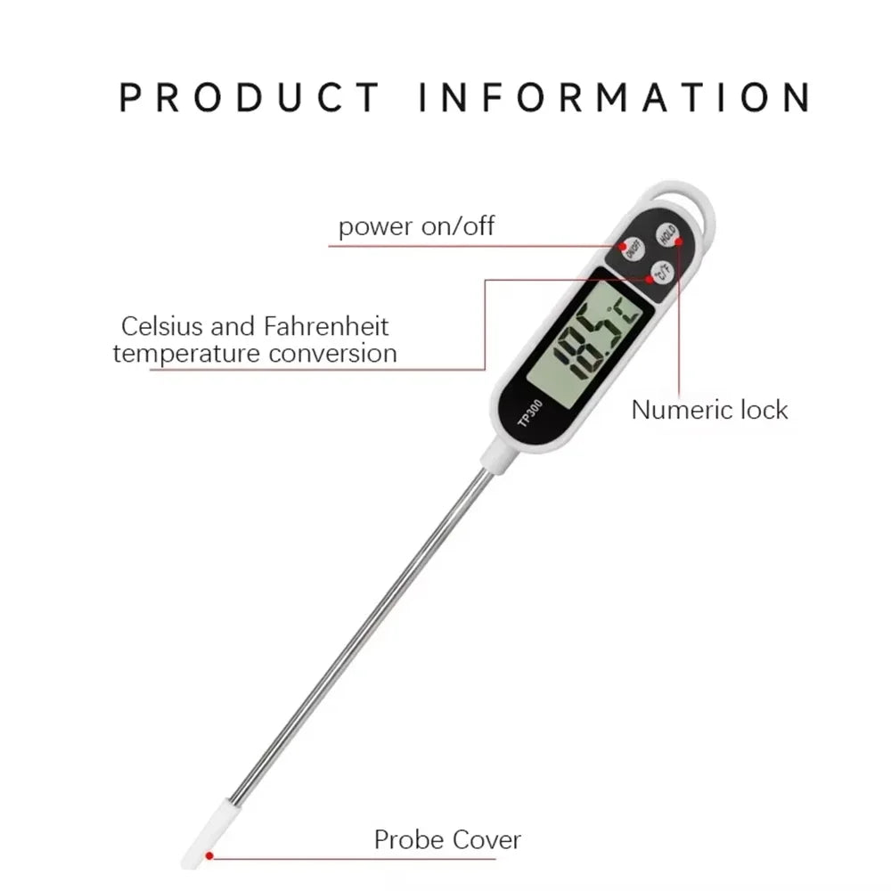 Digital Kitchen Food Thermometer TP300 Water Oil Thermometer for Meat Cooking Food Probe BBQ Electronic Oven Kitchen Tools