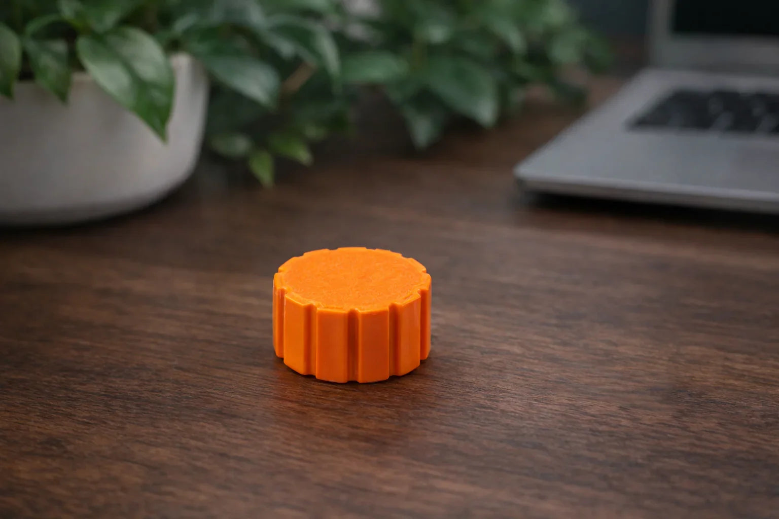 Plaständlock, SILICONE TUBE END CAP Apelsin Plast