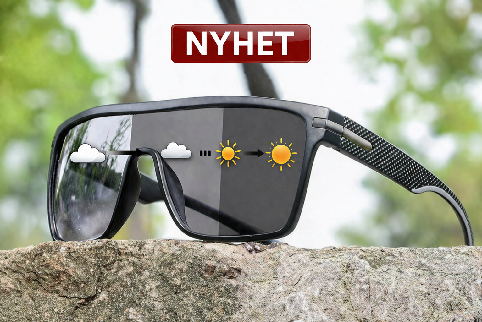 Polariserade Fotokromatiska Solglasögon – Sport & Körning UV400