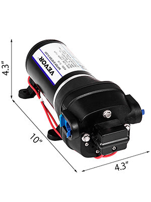 VEVOR 12V Membranvattenpump - Högpresterande Automatisk Pump