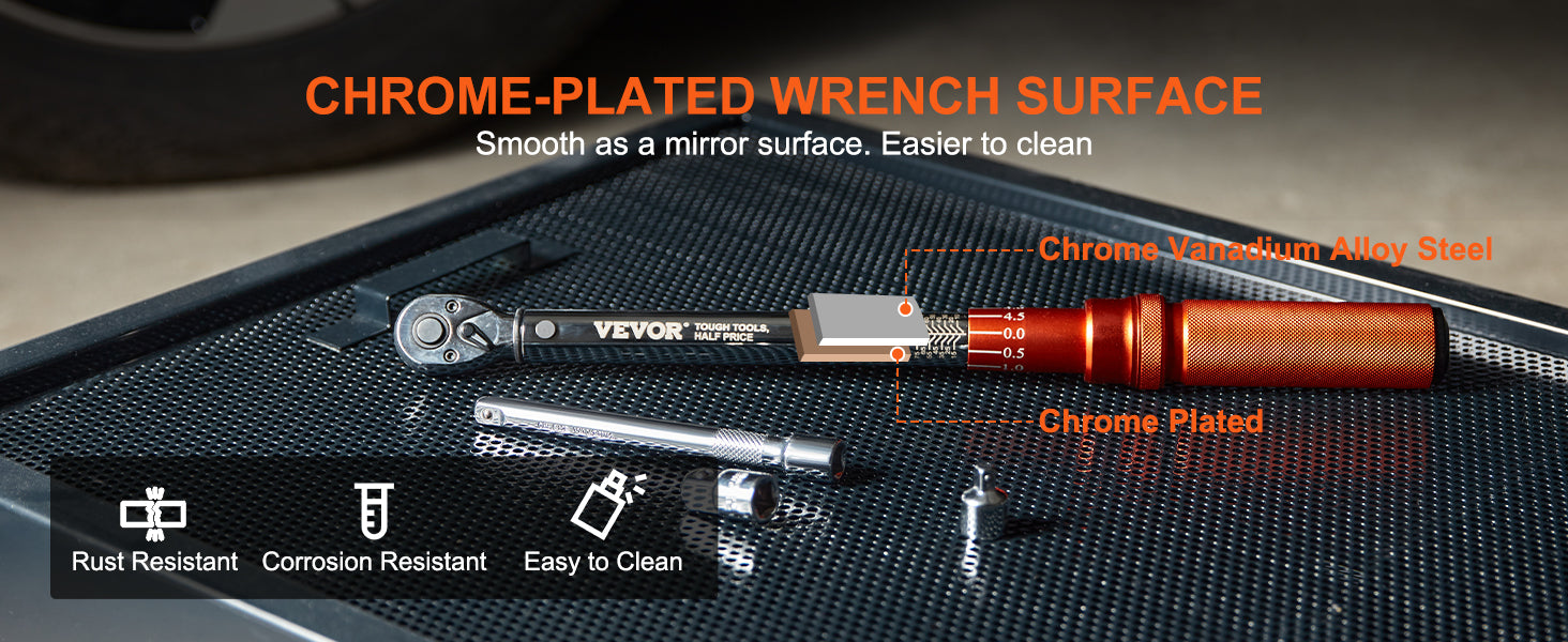 Professionell Momentnyckel Set – Dubbelriktad Justerbar Momentnyckel med Dubbla Skalor